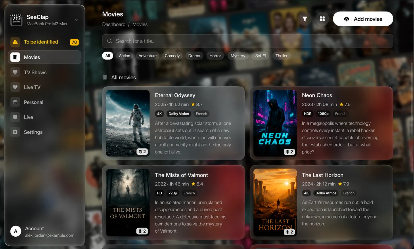 Films — SeeClap Server